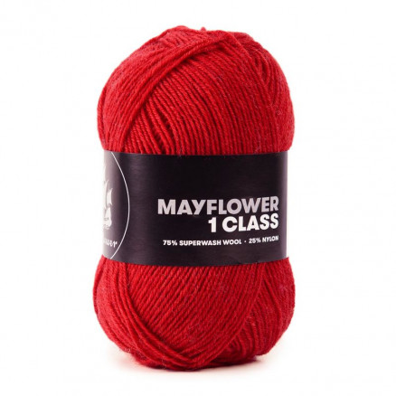 Mayflower 1 Class Garn Unicolor 15 Scharlachrot von Mayflower