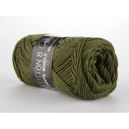 Mayflower Cotton 8/4 Garn Unicolor 1487 Armygrøn von Mayflower