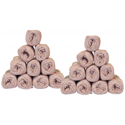 Mayflower Cotton 8/4 Garnpaket Unicolor 1489 Staubrosa - 20 Stk von Mayflower