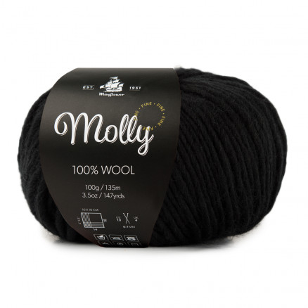 Mayflower Molly Fine Garn 14 Schwarz von Mayflower
