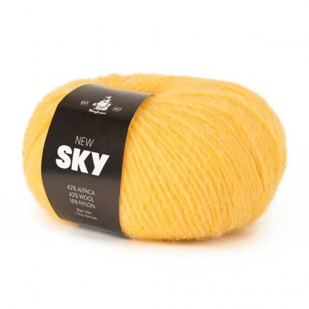 Mayflower New Sky Garn Unicolor 87 Starkes Gelb von Mayflower