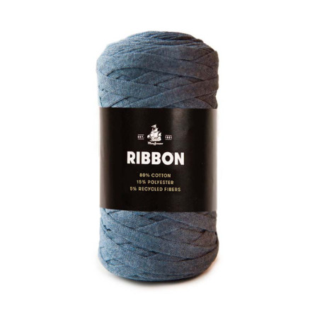 Mayflower Ribbon Textilgarn Unicolor 127 Denim Blau Mayflower Ribbon Textilgarn Unicolor 127 Denim Blau von Mayflower