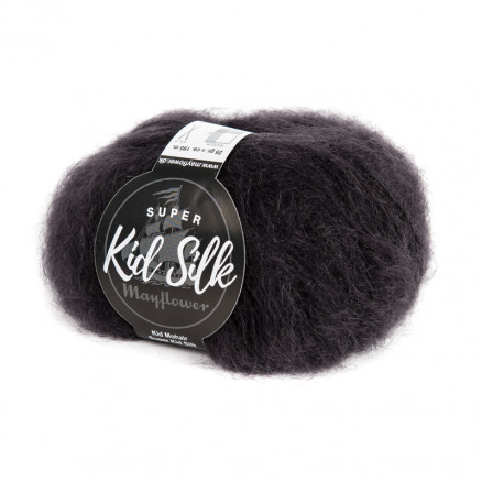 Mayflower Super Kid Silk Garn Unicolor 02 Schwarz von Mayflower