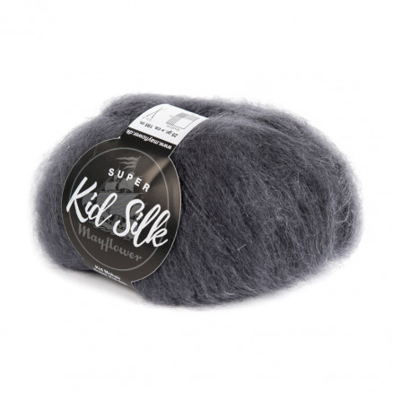 Mayflower Super Kid Silk Garn Unicolor 03 Anthrazit von Mayflower