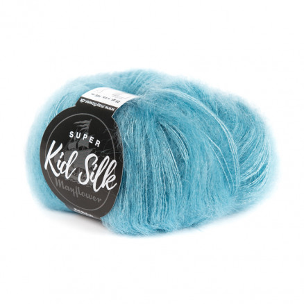 Mayflower Super Kid Silk Garn Unicolor 09 Helles Türkis von Mayflower