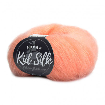 Mayflower Super Kid Silk Garn Unicolor 100 Korallenfuchs von Mayflower