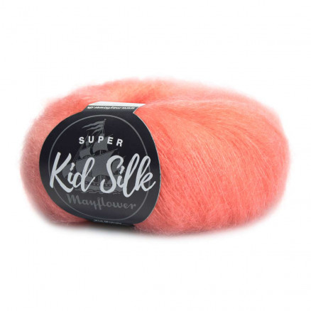Mayflower Super Kid Silk Garn Unicolor 101 Pfirsich von Mayflower