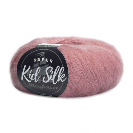 Mayflower Super Kid Silk Garn Unicolor 113 Askerose von Mayflower