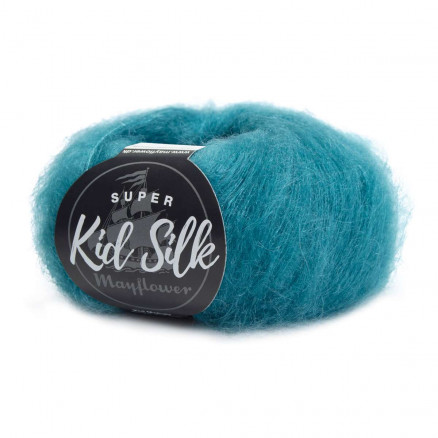 Mayflower Super Kid Silk Garn Unicolor 115 Sturmblau von Mayflower