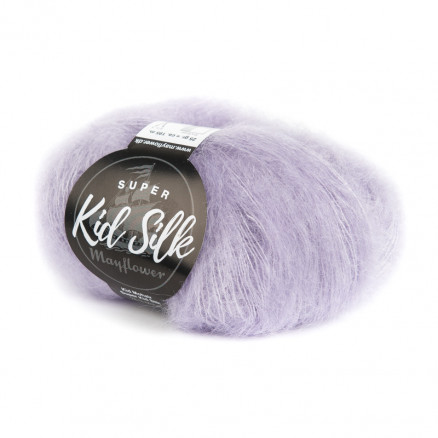 Mayflower Super Kid Silk Garn Unicolor 18 Helles Lila von Mayflower