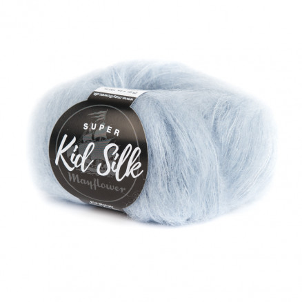 Mayflower Super Kid Silk Garn Unicolor 29 Pastell Blau von Mayflower