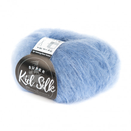 Mayflower Super Kid Silk Garn Unicolor 30 Hellblau von Mayflower
