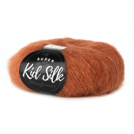 Mayflower Super Kid Silk Garn Unicolor 43 Redwood von Mayflower
