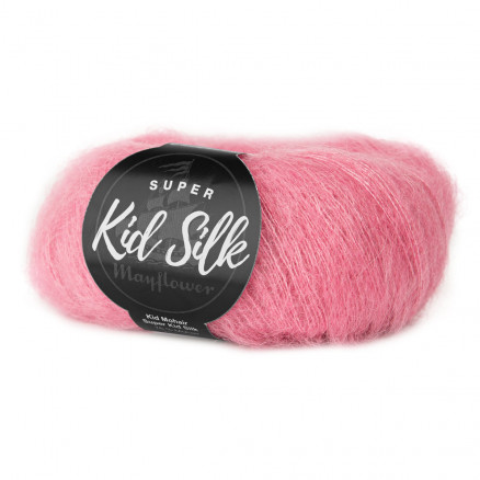 Mayflower Super Kid Silk Garn Unicolor 61 Rose Hell von Mayflower