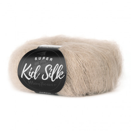 Mayflower Super Kid Silk Garn Unicolor 68 Warmes Grau von Mayflower