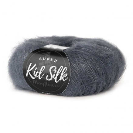 Mayflower Super Kid Silk Garn Unicolor 72 Meteor Gray von Mayflower