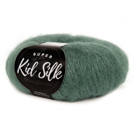 Mayflower Super Kid Silk Garn Unicolor 74 Grüne Wiese von Mayflower