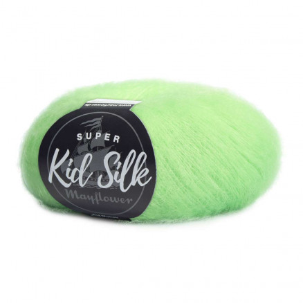 Mayflower Super Kid Silk Garn Unicolor 94 Paradiesgrün von Mayflower