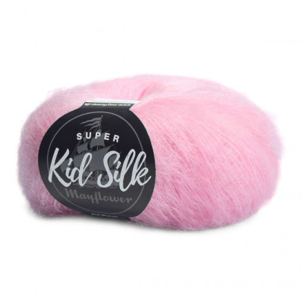 Mayflower Super Kid Silk Garn Unicolor 95 Hellrosa von Mayflower