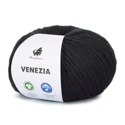 Mayflower Venezia Garn Unicolor 005 Schwarz von Mayflower