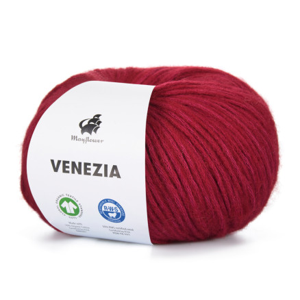 Mayflower Venezia Garn Unicolor 025 Rot von Mayflower
