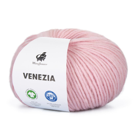 Mayflower Venezia Garn Unicolor 030 Pastellrosa von Mayflower