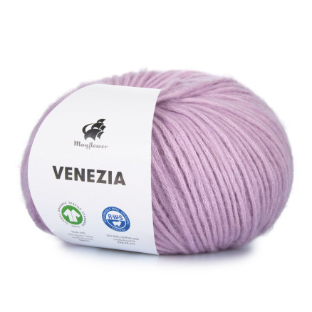 Mayflower Venezia Garn Unicolor 031 Pastell Lila von Mayflower
