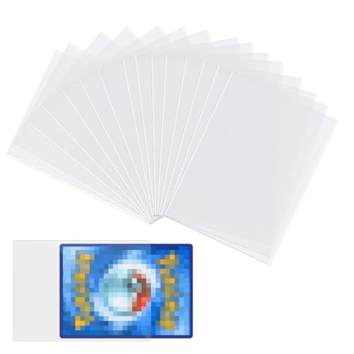 Maykafay Card Sleeves, 300 Stück Kartenhüllen Transparent,Penny Kartenfolien Kartenhüllen Sleeves,Standard Soft Kartenhüllen, Sammelkarten, Karten Hüllen für MTG Karten, Sportkarten, 66 x 91 mm von Maykafay