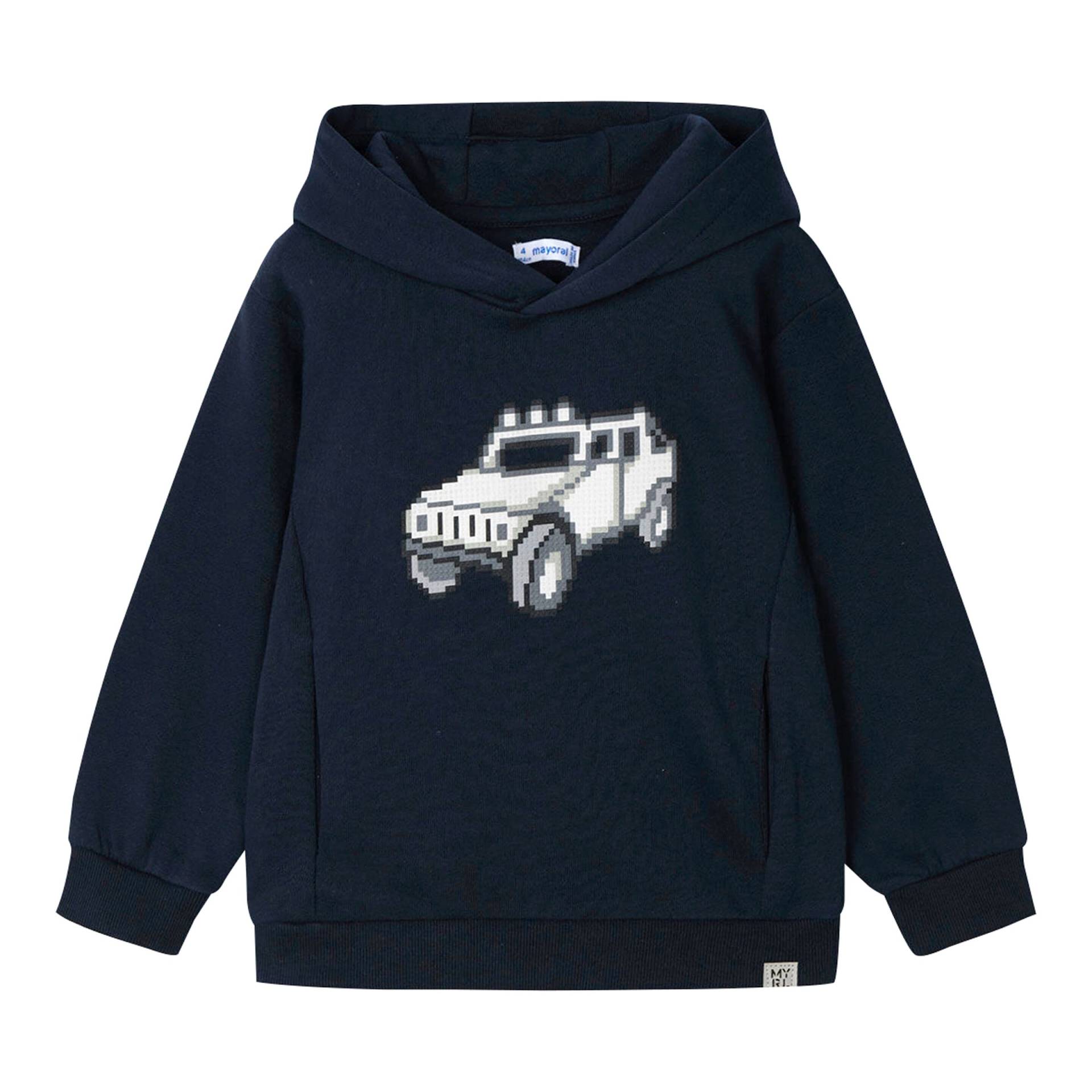 Mayoral Sweatshirt mit Kapuze Auto von Mayoral