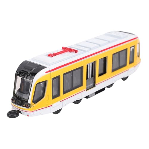Mayueri Spielzeugzug Set für, Legierung Batterie mit Dual-Ended-Lotomotive-Zug-Modell, Bildungsspielzeug für Mädchen Im Alter von 3 Bis 8 Jahren, Weihnachtsgeburtstag Geschenkidee (Gelb) von Mayueri
