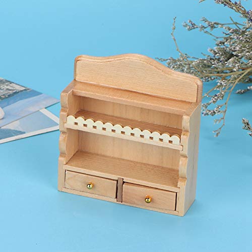 Miniatur Puppenhaus Küche Wandregal Spielzeug Wichtel Holz Küche Wandregal für 1:12 Puppen, Puppenhaus Möbel Holz Puppenhaus-Zubehör Spielzeug von Mayueri