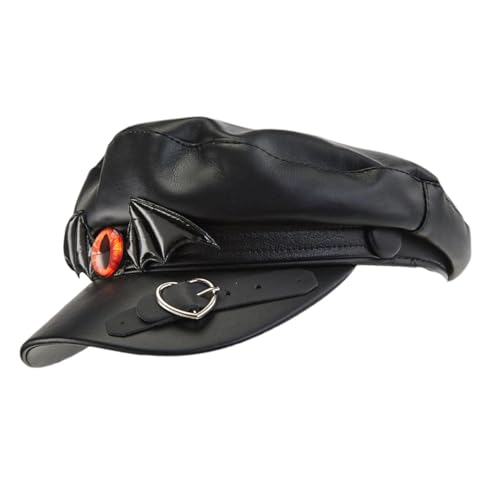 Gavroche Hüte für Herren, hohe Form, Steampunk, Gothic, wasserdicht, PU, Gavroche, dekorative Gavroche, Damenhut mit breiter Krempe mit für von Mbiyhgta