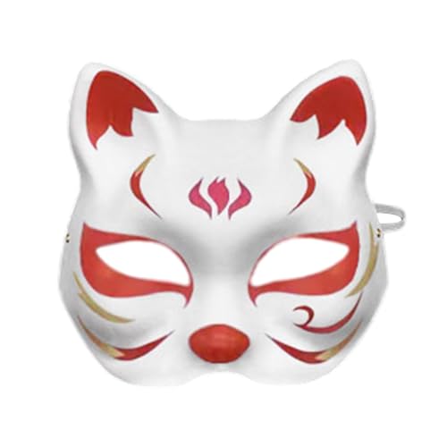 Jungfrau-Katzenmaske, Masken zum Bemalen – Masken blanko, bemalbar, halbe Gesichtsbedeckung, handgefertigte Maske, Kostümzubehör für Halloween, Karneval, Partyzubehör Jungfrau-Katzenmaske, Masken zum Bemalen – Masken blanko, bemalbar, halbe Gesichtsbedeckung, handgefertigte Maske, Kostümzubehör für Halloween, Karneval, Partyzubehör von Mbiyhgta