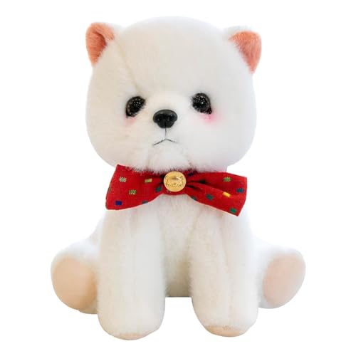 Mbiyhga Hund Plüschspielzeug | Welpenpuppe Animal Toys - Hund mit Bowtie Stoffed Doll Spielzeug, 23 cm/9 -Zoll süße sitzende Hund ausgestopfte Tiere für Mädchen Mbiyhga Hund Plüschspielzeug | Welpenpuppe Animal Toys - Hund mit Bowtie Stoffed Doll Spielzeug, 23 cm/9 -Zoll süße sitzende Hund ausgestopfte Tiere für Mädchen von Mbiyhgta
