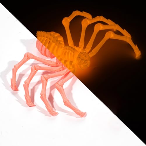 Mbiyhgta 3D-gedrucktes Spinnen-Fidget, 3D-gedruckte Gelenkspinne,Artikulierte gefälschte Spinnenfiguren - Schreibtischspielzeug für Erwachsene, Stressabbau, Schreibtischspielzeug, Fidget-Spielzeug für von Mbiyhgta