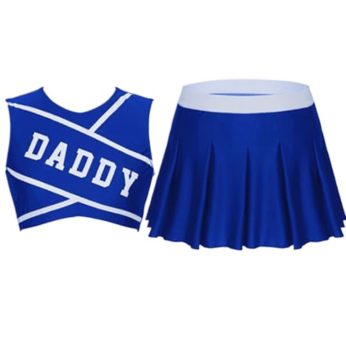 Mbiyhgta Cheerleader -Kostüm, modisches Cheer - Cheerleading - - Komfortige Cheerleaderuniform, Jubeluniformen für Thanksgiving, Weihnachten Mbiyhgta Cheerleader -Kostüm, modisches Cheer - Cheerleading - - Komfortige Cheerleaderuniform, Jubeluniformen für Thanksgiving, Weihnachten von Mbiyhgta