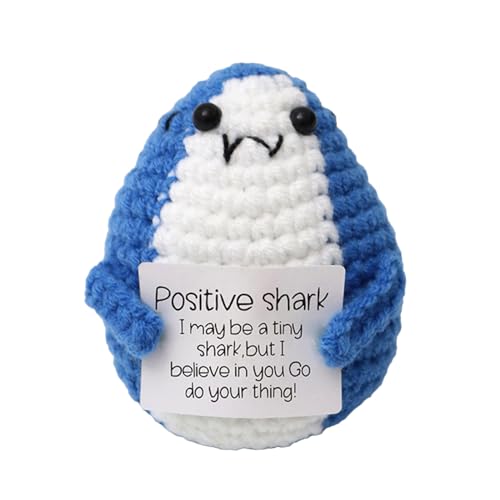 Mbiyhgta Emotionale Unterstützung – lustige emotionale Unterstützung, tragbares Werkzeug zur Stresslinderung | handgestrickt aus Wolle mit positiver Karte, Entspannungstherapie Haken von Mbiyhgta
