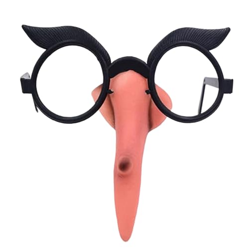 Mbiyhgta Halloween Nase | Hexennase Mit Schwarzer Brille,Kostümzubehör Makeup Brille für Verkleidung Maskenball Geburtstag Weihnachtsdekoration Mbiyhgta Halloween Nase | Hexennase Mit Schwarzer Brille,Kostümzubehör Makeup Brille für Verkleidung Maskenball Geburtstag Weihnachtsdekoration von Mbiyhgta