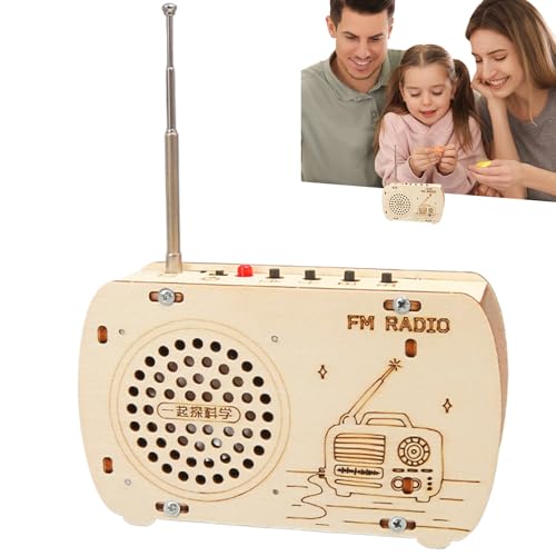 Mbiyhgta Handgefertigtes Radio-Set, Radio für Kinder | Bauen Sie Ihr eigenes Radio-Kit,Interaktives Bauspielzeug, wissenschaftliche Experimentierelektronik-Bausätze für und Mädchen Mbiyhgta Handgefertigtes Radio-Set, Radio für Kinder | Bauen Sie Ihr eigenes Radio-Kit,Interaktives Bauspielzeug, wissenschaftliche Experimentierelektronik-Bausätze für und Mädchen von Mbiyhgta
