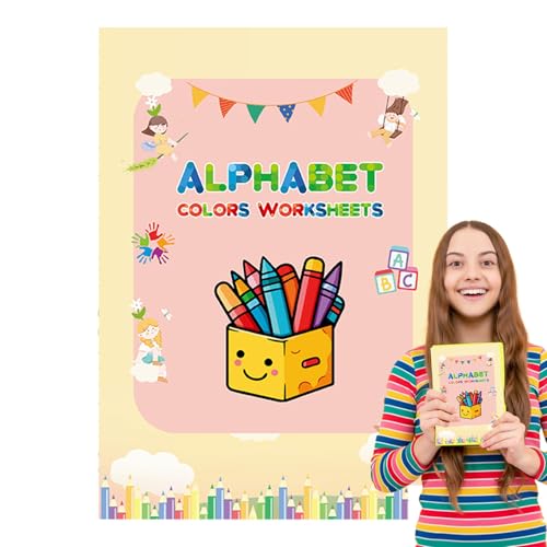 Mbiyhgta Malbücher Für Kinder, Schreibübungen für Kinder, Vorschule Lernspielzeug Für Und Mädchen Mit Zahlenerkennung Und Farbenlernen von Mbiyhgta