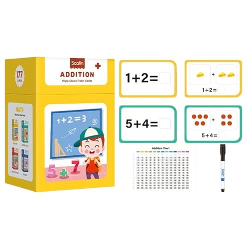 Mbiyhgta Mathe-Lernkarten,Rechenkarten Kopfrechnen Training - Tragbare Rechenkarten Für Mädchen Und Vorschulkinder Mbiyhgta Mathe-Lernkarten,Rechenkarten Kopfrechnen Training - Tragbare Rechenkarten Für Mädchen Und Vorschulkinder von Mbiyhgta