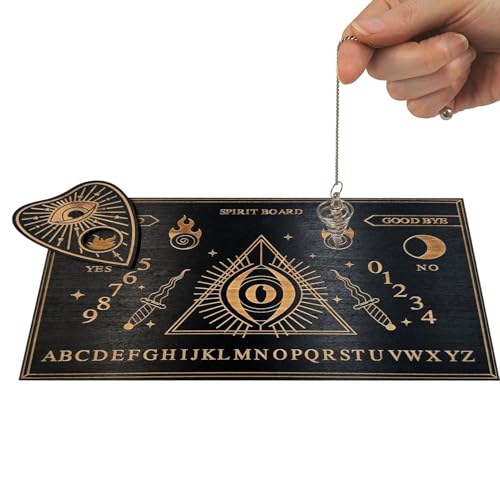 Mbiyhgta Plakate aus Holz, Entscheidungsbrett mit Zahlen | Pendelbrett für Hexenbedarf, spirituelle Dekoration für Zuhause von Mbiyhgta
