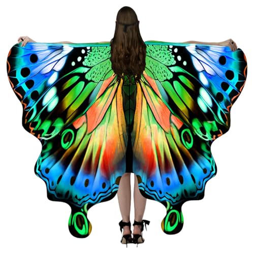Mbiyhgta Schmetterlingsflügel Für Damen | Stilvolle Schmetterlingscape Für Cosplay,Halloween Kostüm Cosplay Umhang für Rollenspiel Maskerade Party Bühnenauftritt Mbiyhgta Schmetterlingsflügel Für Damen | Stilvolle Schmetterlingscape Für Cosplay,Halloween Kostüm Cosplay Umhang für Rollenspiel Maskerade Party Bühnenauftritt von Mbiyhgta
