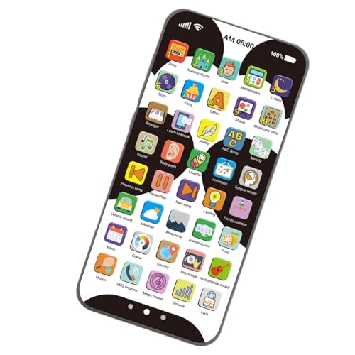 Mbiyhgta Spielzeug Handy Modell | Touchscreen Mobiltelefon Kinderspielzeug | Mit Leuchtfunktion & Lerninhalten Wiederaufladbar Mbiyhgta Spielzeug Handy Modell | Touchscreen Mobiltelefon Kinderspielzeug | Mit Leuchtfunktion & Lerninhalten Wiederaufladbar von Mbiyhgta