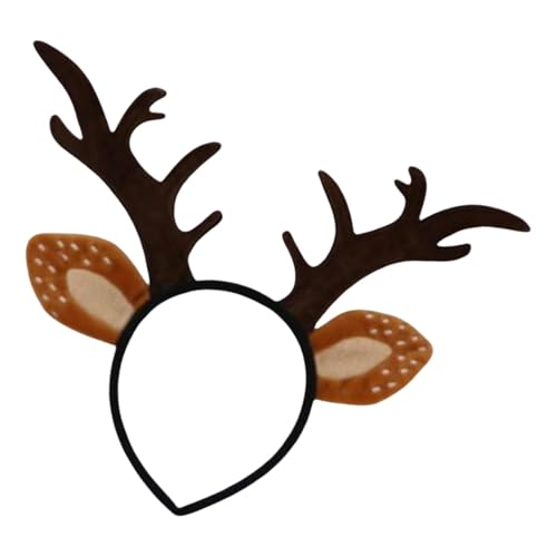 Mbiyhgta Weihnachts-Rentier-Geweih-Stirnband, Rentier-Stirnband für Erwachsene, niedliches realistisches Hirsch-Stirnband für Weihnachten, Weihnachtsaccessoires, Bopper-Hüte, Tierohren-Stirnband Mbiyhgta Weihnachts-Rentier-Geweih-Stirnband, Rentier-Stirnband für Erwachsene, niedliches realistisches Hirsch-Stirnband für Weihnachten, Weihnachtsaccessoires, Bopper-Hüte, Tierohren-Stirnband von Mbiyhgta