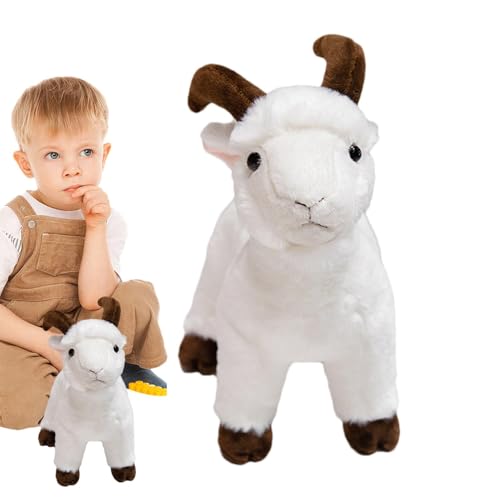 Mbiyhgta Ziegen-Plüschtier, Ziegen-Plüschtier, Tier | Spielzeug aus Ziegenplüsch, dekorativ, niedlich, 30 cm, für Schlafzimmer, Auto, Sofa, Wohnzimmer, Schlafzimmer Mbiyhgta Ziegen-Plüschtier, Ziegen-Plüschtier, Tier | Spielzeug aus Ziegenplüsch, dekorativ, niedlich, 30 cm, für Schlafzimmer, Auto, Sofa, Wohnzimmer, Schlafzimmer von Mbiyhgta