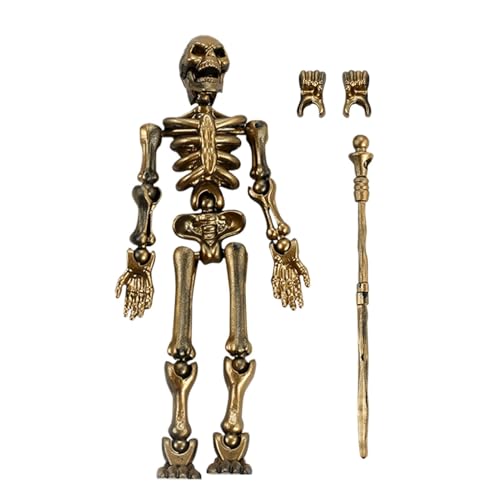 Skelett-Actionfigur: bewegliche Figuren, Ganzkörper-Montagemodell, Lernwerkzeuge für Kinder | dreidimensionales Modell Skelettpuppe, Modellbausatz von Mbiyhgta