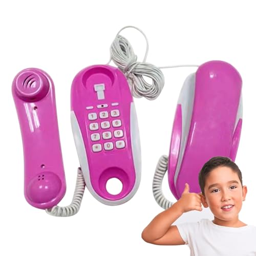 Spielzeugtelefone für Kinder - Kinderspielzeugtelefon, tun Sie das Spiel Telefon | Klassisches Festnetz -Telefonspielzeug mit echtem Glockenring und Schnur, Gegenseitigkeitsspielzeug für Mädchen Klein Spielzeugtelefone für Kinder - Kinderspielzeugtelefon, tun Sie das Spiel Telefon | Klassisches Festnetz -Telefonspielzeug mit echtem Glockenring und Schnur, Gegenseitigkeitsspielzeug für Mädchen Klein von Mbiyhgta