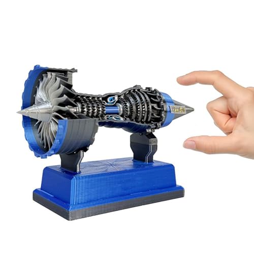 Turbofan Motormodell - Turbofan -Modellflugzeug, Sammelmotormodell | Rotatable Aircraft Motormodell für wissenschaftliche Bildung Lernen, Bauspielzeug Ornament für häusliche Mädchen Teenager Erwachsen Turbofan Motormodell - Turbofan -Modellflugzeug, Sammelmotormodell | Rotatable Aircraft Motormodell für wissenschaftliche Bildung Lernen, Bauspielzeug Ornament für häusliche Mädchen Teenager Erwachsen von Mbiyhgta