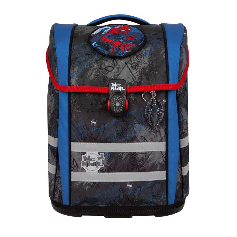 MCNEILL Schulranzen PERFECTO DISNEY Set 5 tlg für Jungen, Mc Neill Designs Spider Man von Mc Neill